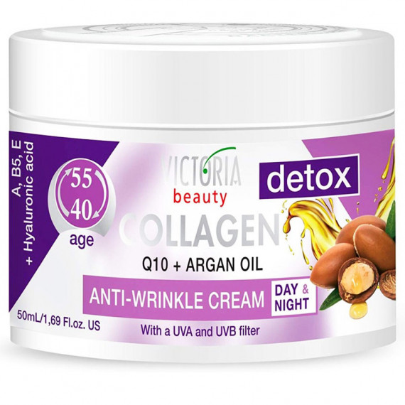 ANTI-WRINKLE FACE CREAM WITH Q10 AND ARGAN OIL 40-55 50ML VICTORIA BEAUTY