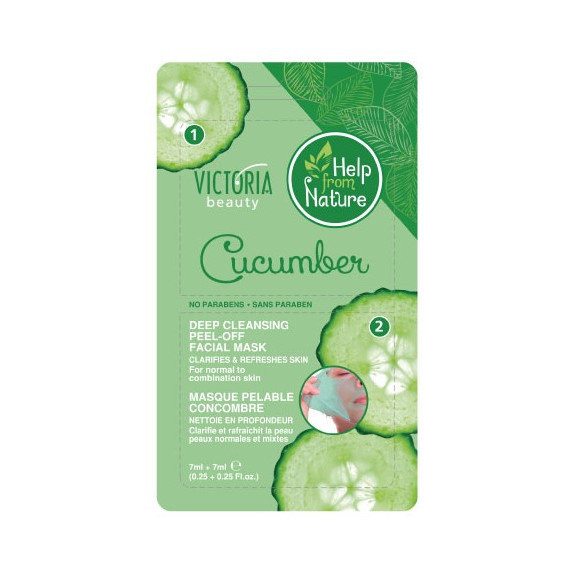 CLEANSING FACE MASK WITH CUCUMBER EXTRACT 2-7 ML VICTORIA BEAUTY