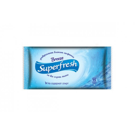 Kosteuspyyhkeet Superfresh 15 kpl - Salfeti