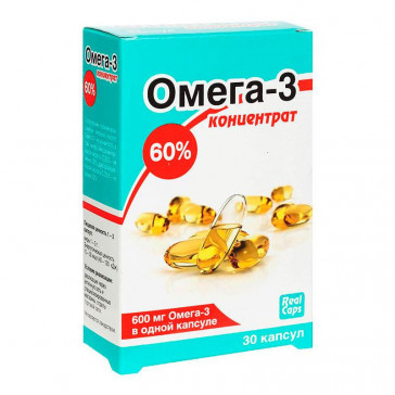 OMEGA-3 KAPSULAS 600 mg N30 - REALCAPS