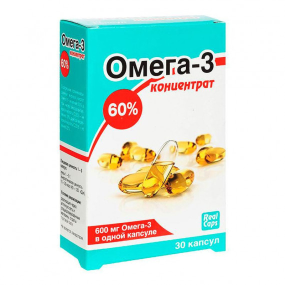 OMEGA-3 KAPSELIT 600 mg N30 - REALCAPS