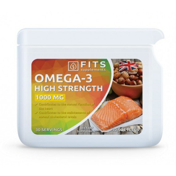 Omega-3 kapselit 330mg EPA/220mg DHA MAKSIMI! 1000 mg 30 kpl - FITS