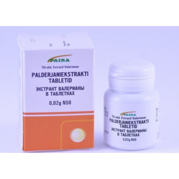 Valerian extract tab 0.02 №50 (валериана tab.)( valerian)