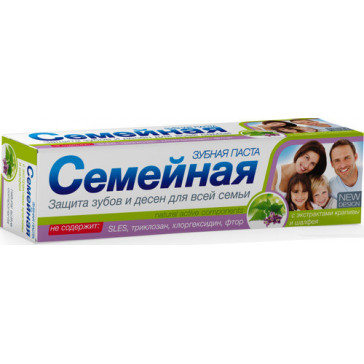 FAMILY TOOTHPASTE WITH NETTLE AND SAGE EXTRACTS 124G - SVOBODA