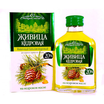 CEDAR RESIN BALM 20% 100ML - Altai Specialist (Edible oil) ( zhivitsa kedrovaja)