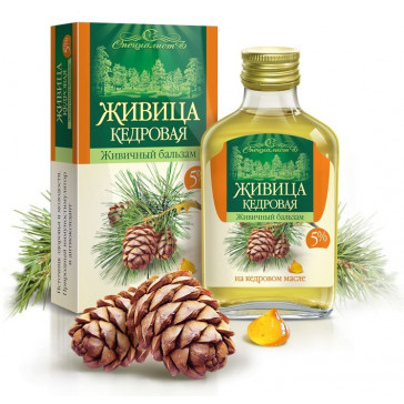 CEDAR RESIN BALM 5% 100ML - Altai Specialist (Edible oil) ( zhivitsa kedrovaja)
