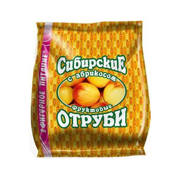 Отруби сибирские пищевые с абрикосом 200 г - Сибирская клетчатка