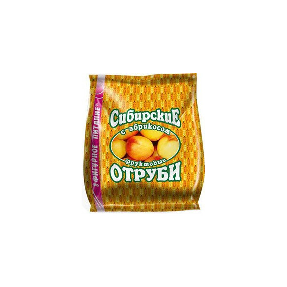 Отруби сибирские пищевые с абрикосом 200 г - Сибирская клетчатка