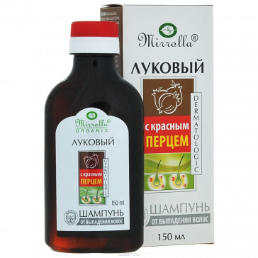 Onion shampoo with red pepper extract 150 ml - Mirrolla ( luk+krasnyj perec)