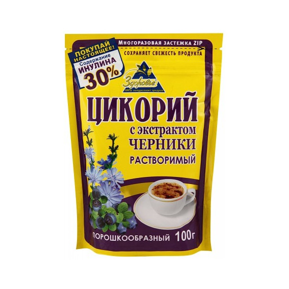 Sikuri Zdorovye mustikkauutteella 100g instant (mustikka)