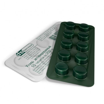 Charcoal tablets 0.25g N 10 - Pharma Market