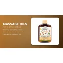 A bottle of massage oil for a massage