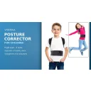 Child wearing a VITATEKA children's posture corrector