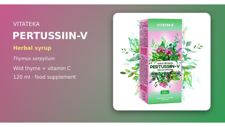 Pertussiin-V ürdisiirup VITATEKA 120 ml