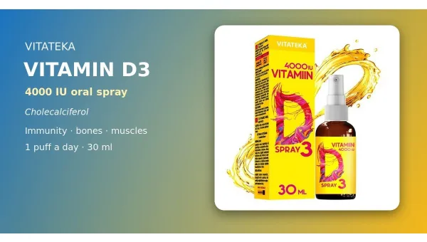 D3-vitamiin 4000 IU sprei VITATEKA 30 ml