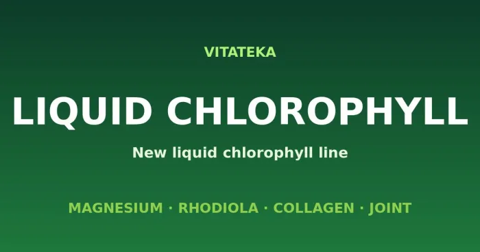 VITATEKA Liquid Chlorophyll — the new liquid chlorophyll line