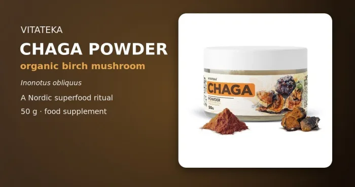 VITATEKA pakurikääpäjauhe 50 g luomu