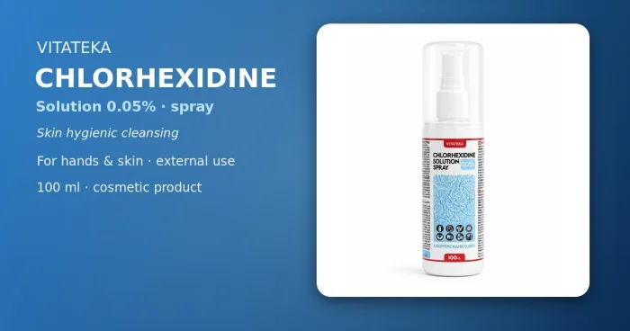VITATEKA Chlorhexidine Solution 0.05% Spray 100 ml bottle