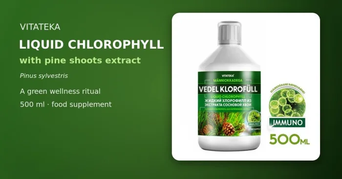 VITATEKA Nestemäinen klorofylli männynversouutteella 500 ml pullo