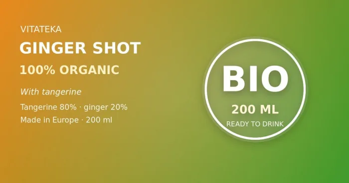 VITATEKA inkivääri shot mandariinilla 200 ml