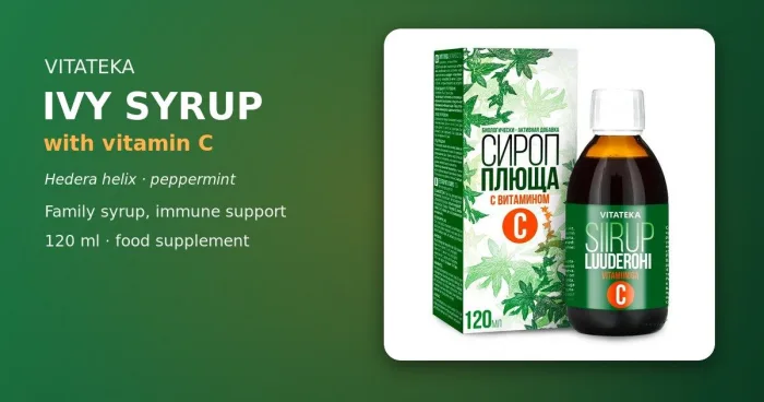 Murattisiirappi C-vitamiinilla VITATEKA 120 ml