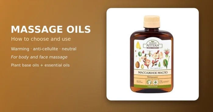 A bottle of massage oil for a massage