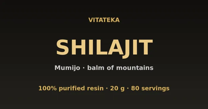 VITATEKA Mumio — 100% purified mountain resin shilajit 20 g