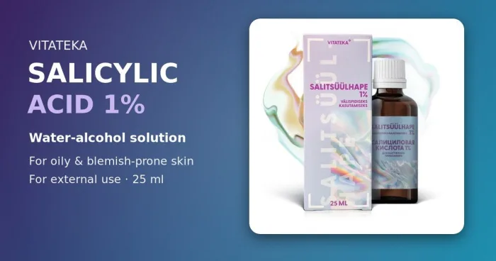 Salitsüülhape VITATEKA 1% 25 ml — vahend väliseks kasutamiseks