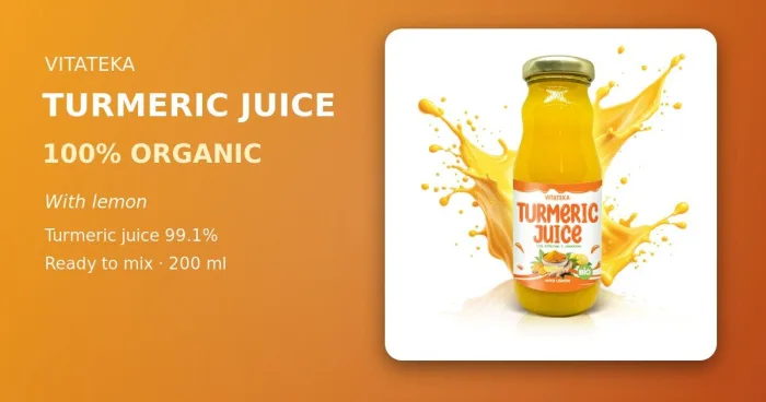VITATEKA kurkuma sula ar citronu 200 ml
