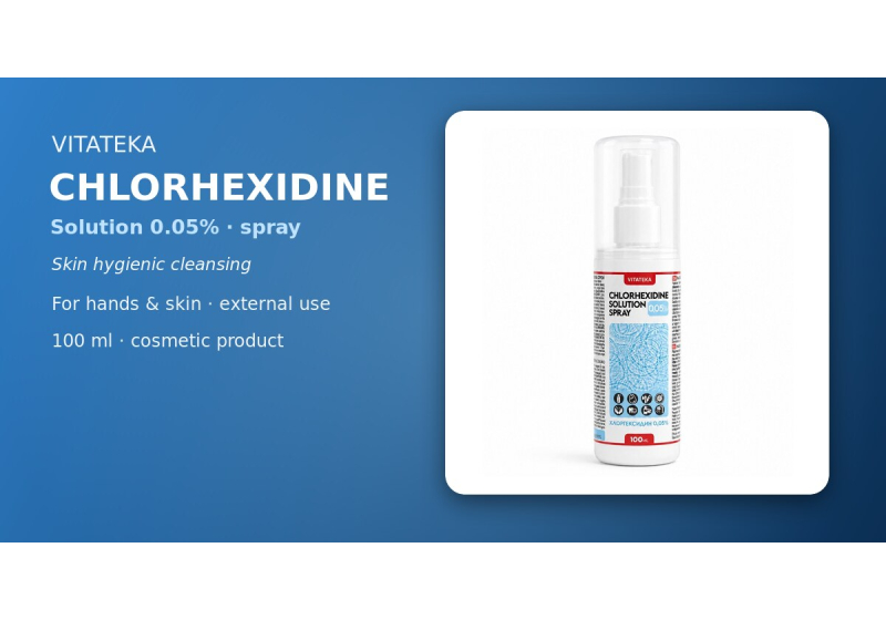 VITATEKA kloorheksidiini lahus 0,05% pihusti 100 ml pudel