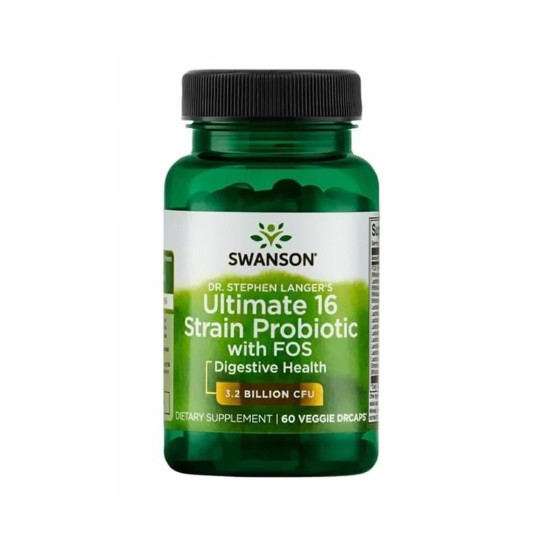 "SWANSON" 16 Probiootikumid Fruktooligosahhariididega kapslid N60