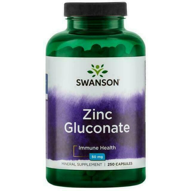 TSINKGLÜKONAAT KAPSLID N250 50MG SWANSON (Zinc Gluconate)