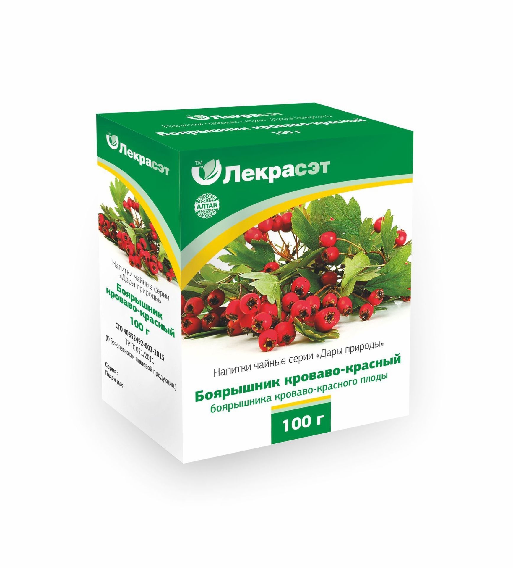 "LEKRASET" Verepunane viirpuu, marjad, 100 g