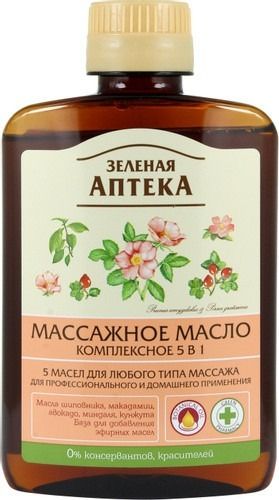 ZELENAJA APTEKA MASSAAŽI KOMPLEKSNE ÕLI 5 IN 1 200 ML