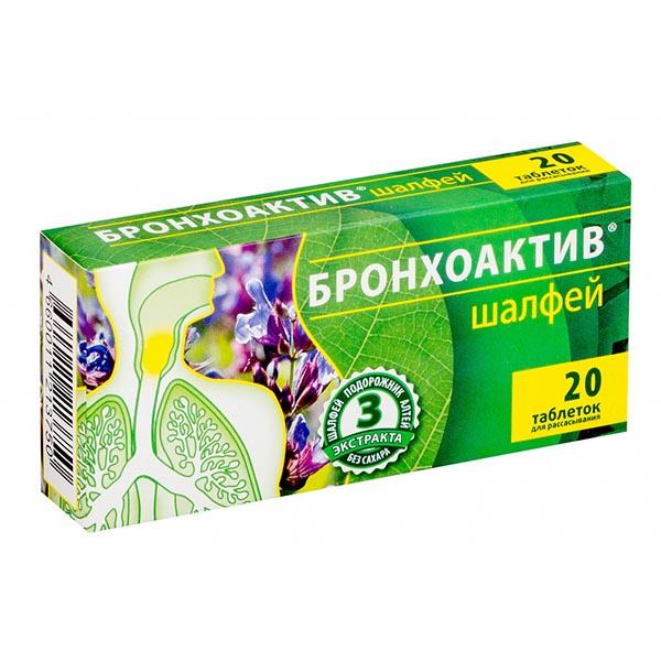 BRONHOAKTIV SALVEI PASTILLID N20