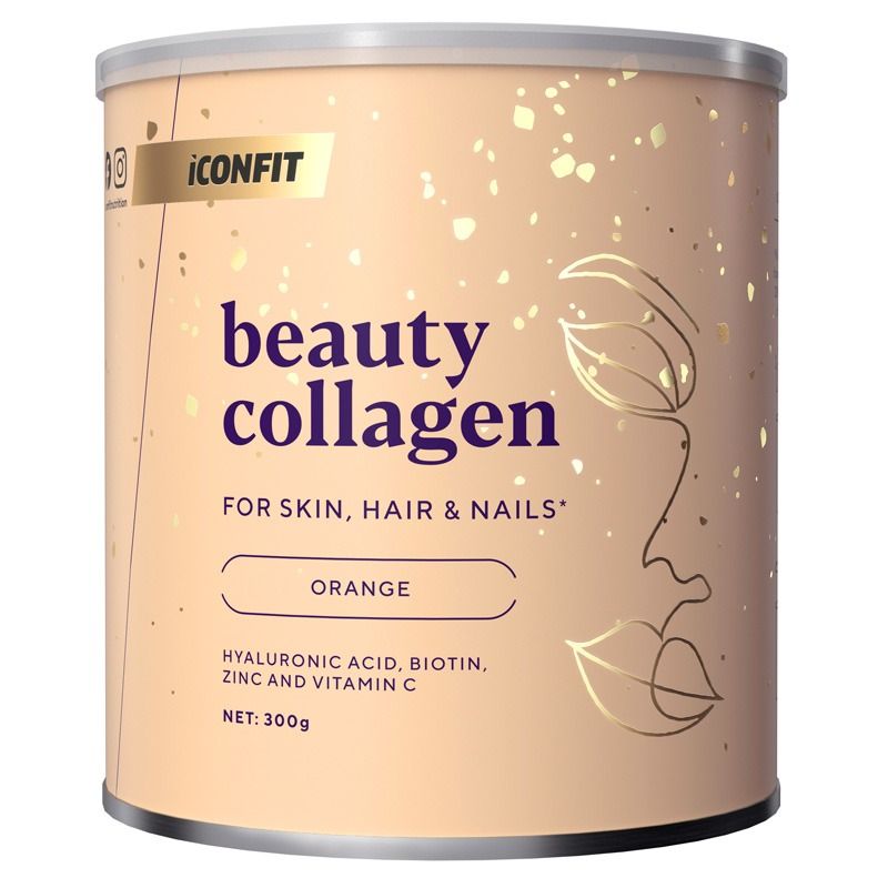 ILUKOLLAGEEN APELSINIMAITSELINE (BIOTIIN, HÜALUROONHAPE, E-VITAMIIN) 300 G ICONFIT