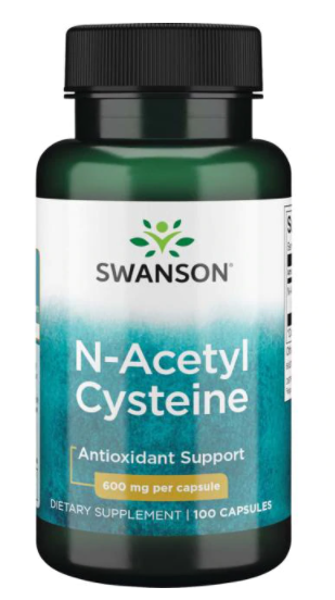 N-ATSETÜÜLTSÜSTEIIN KAPSLID 600MG N100 - SWANSON