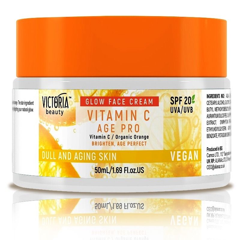 PÄEVA NÄOKREEM VANANEMISVASTANE C - VITAMIINIGA VICTORIA BEAUTY 50ML SPF 20