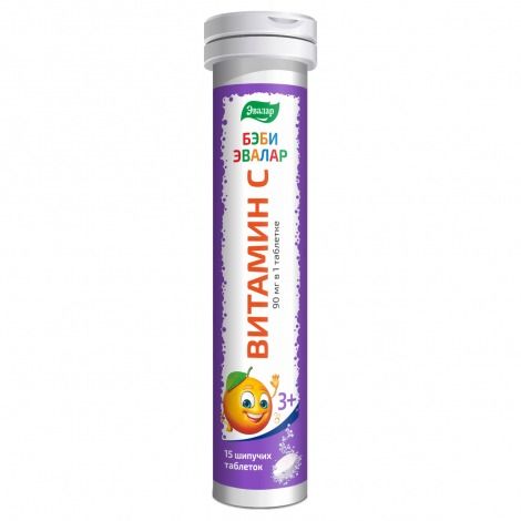 C-VITAMIIN BEBI  KIHISEVAD TABLETID  EVALAR № 15 * 5g tuub EVALAR