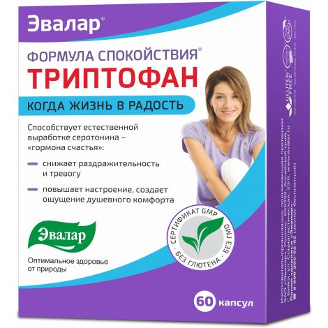 TRÜPTOFAAN  KAPLSID № 60 EVALAR 