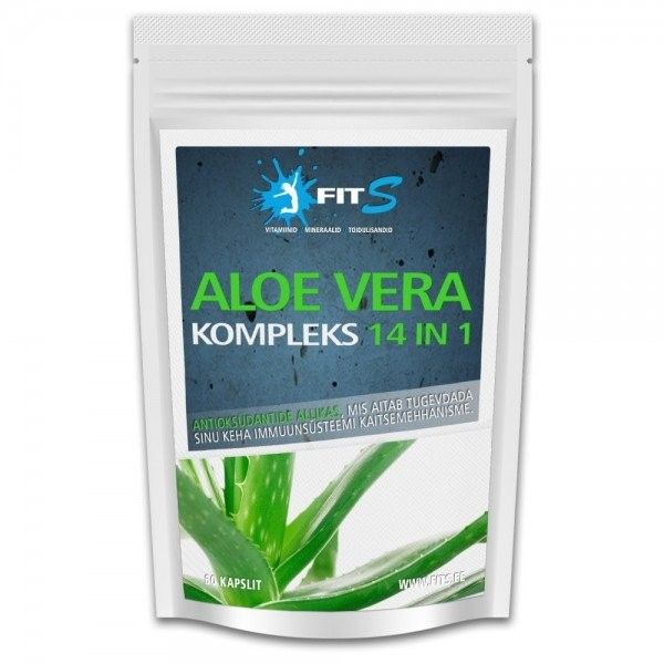 Aloe Vera kompleks 14  in 1 - organismi puhastamiseks 60tk