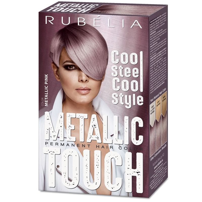 RUBELLA METALLIC JUUKSEVÄRV METALLIC PINK (ROOSA METALLIK) 100 ML