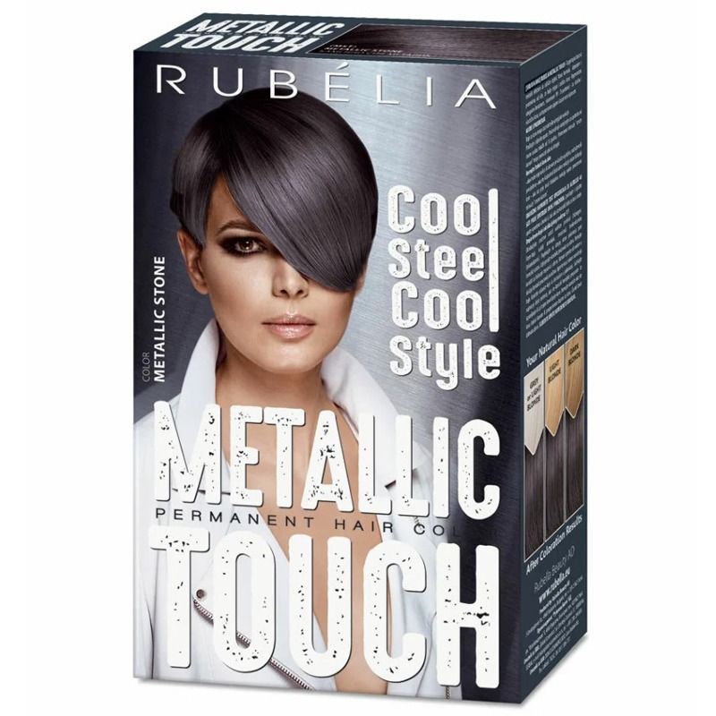 RUBELLA METALLIC JUUKSEVÄRV METALLIC STONE (METALLIST KIVI) 100 ML