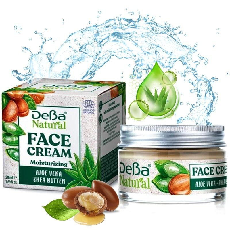 NIISUTAV NÄOKREEM DEBA LOODUSLIK ALOE & SHEA VÕI 50 ML
