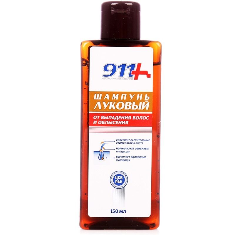 911 ŠAMPOON SIBULA JUUSTE VÄLJALANGEMISE JA KIILASPÄISUSE VASTU 150ML 