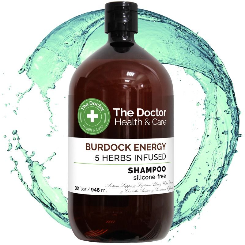 ŠAMPOON BURDOCK ENERGY The Doctor Health & Care  5 HERBS INFUSED  946 ml ELFA PHARM