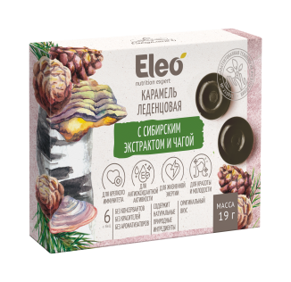 KARAMELL SIBERI EKSTRAKTI JA MUSTA PÄSSIKUGA 19g ELEO