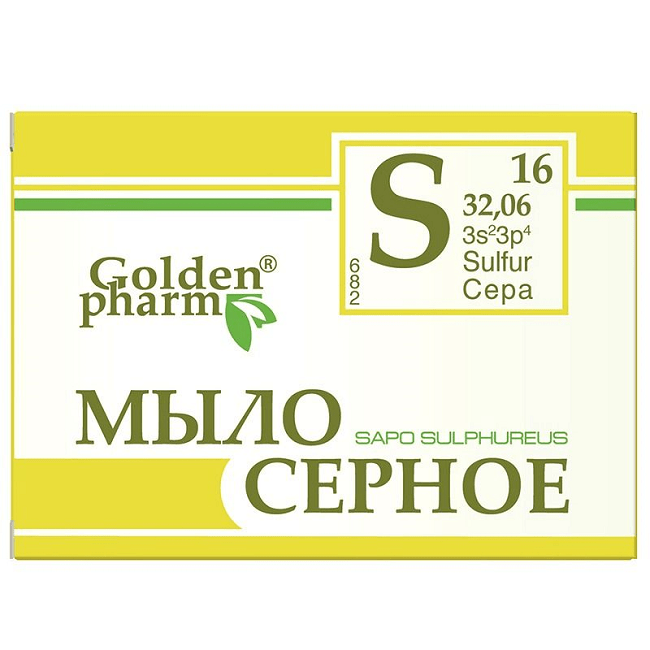 "GOLDEN PHARM" Väävliseep 70 g