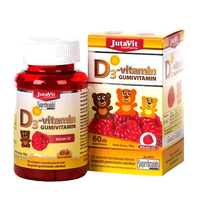 "JUTAVIT" D3-vitamiin kummikarukesed N60