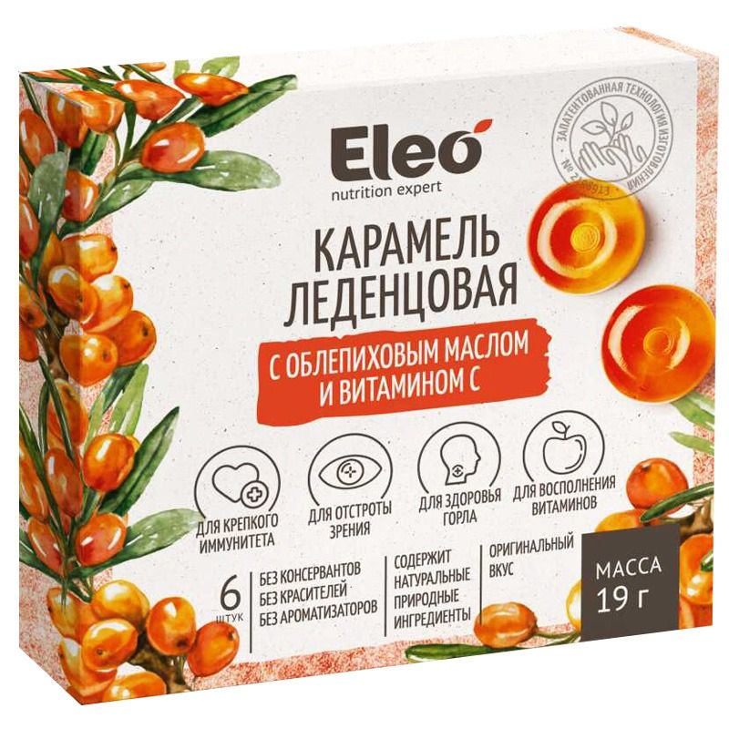 KARAMELL ASTELPAJUÕLI JA C-vitamiiniga 19g ELEO